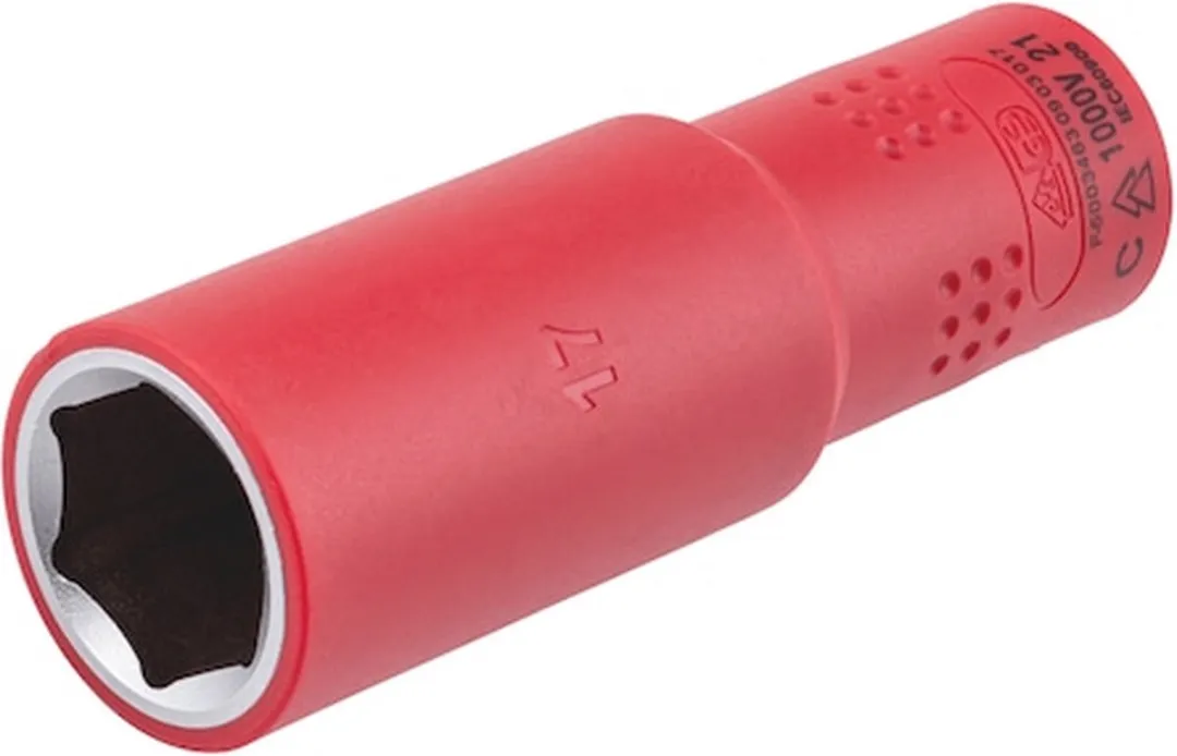 Würth VDE Dopsleutel 17mm - 3/8" zeskant - VDE-gecertificeerd