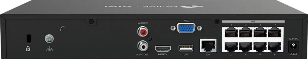 TP-Link VIGI NVR1008H-8P NVR - 8 Kanalen - Zwart