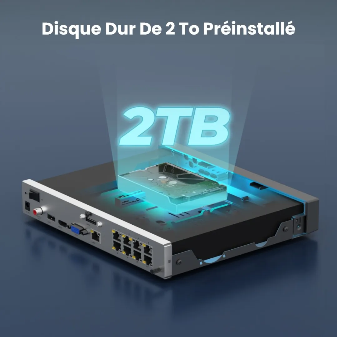 Reolink RLN8-410 NVR 16TB - 8 Kanalen Zwart
