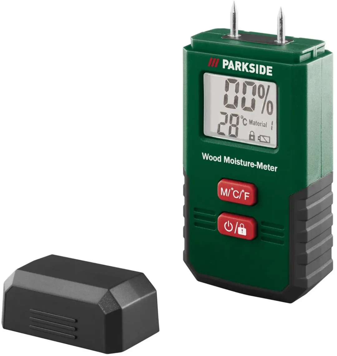 PARKSIDE Vochtmeter Bouw- en houtvochtigheid - Groen/Zwart