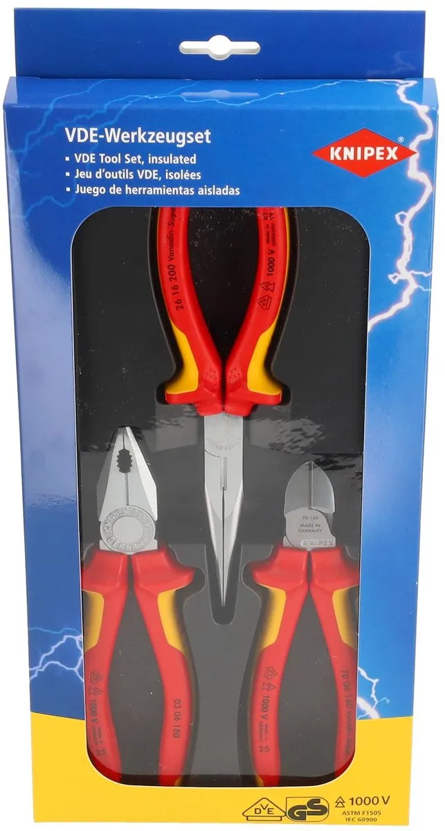 Knipex Elektro-set 00 20 12 - 3-delig