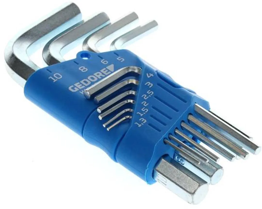 Gedore H 42-10 Inbussleutelset 10-delig - 1,3-10mm - Blauw