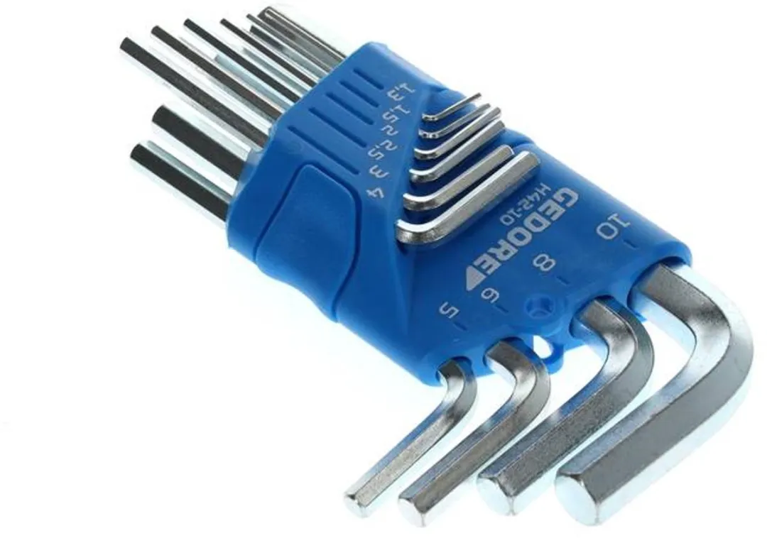 Gedore H 42-10 Inbussleutelset 10-delig - 1,3-10mm - Blauw