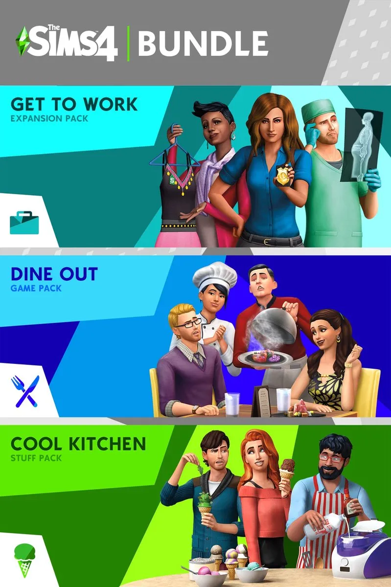 Electronic Arts The Sims 4 Bundle - Get To Work & Dine Out - Xbox One