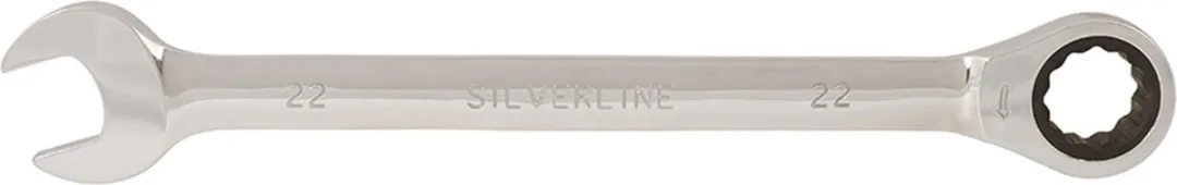 Silverline Vaste Steek-Ringratelsleutel 22mm