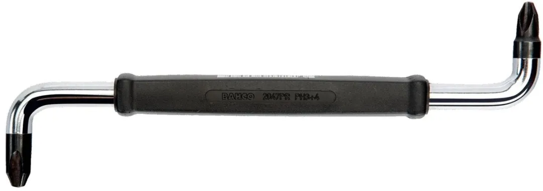 Bahco Haakse Schroevendraaier 2047PR-3-4 PH3/PH4 - Chroom/Zwart