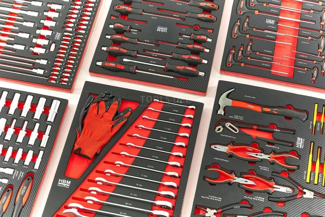 HBM 262-delig Premium Gereedschapset - Rood