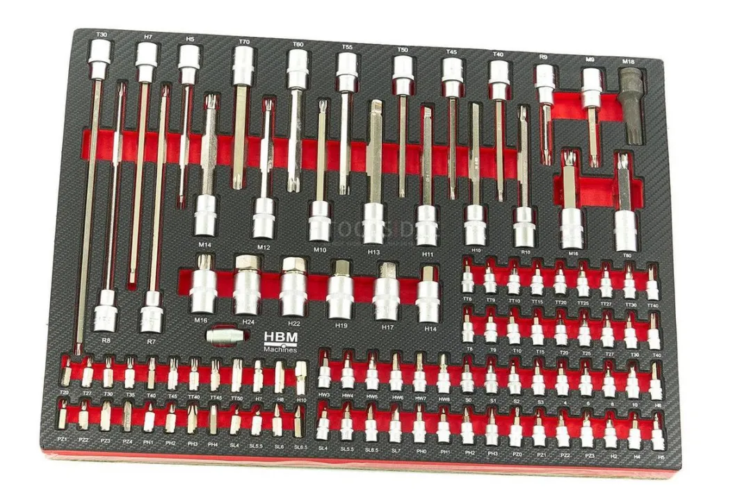 HBM 262-delig Premium Gereedschapset - Rood