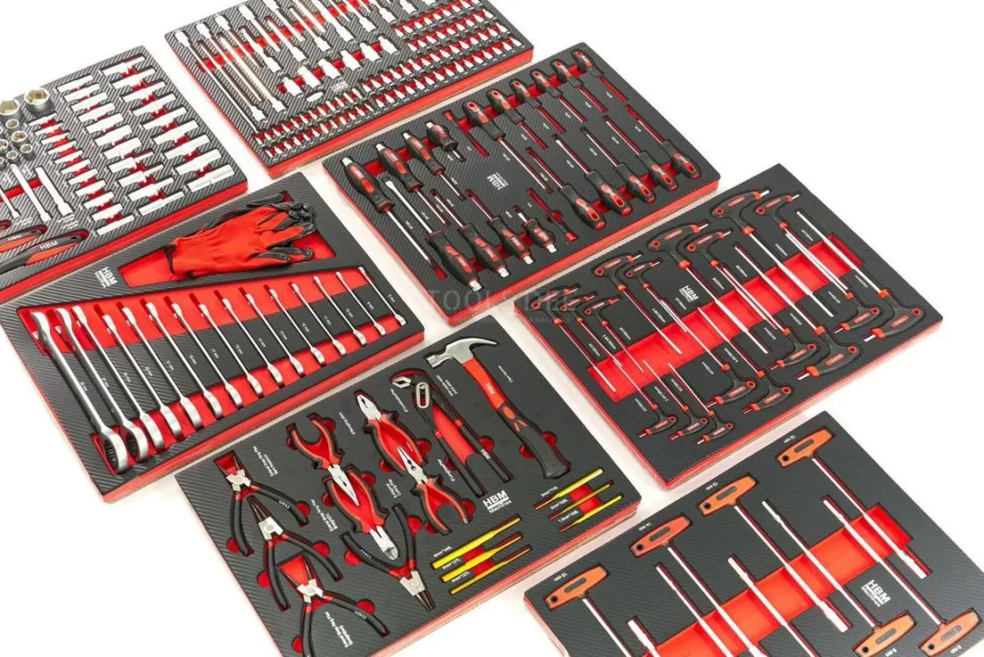 HBM 262-delig Premium Gereedschapset - Rood