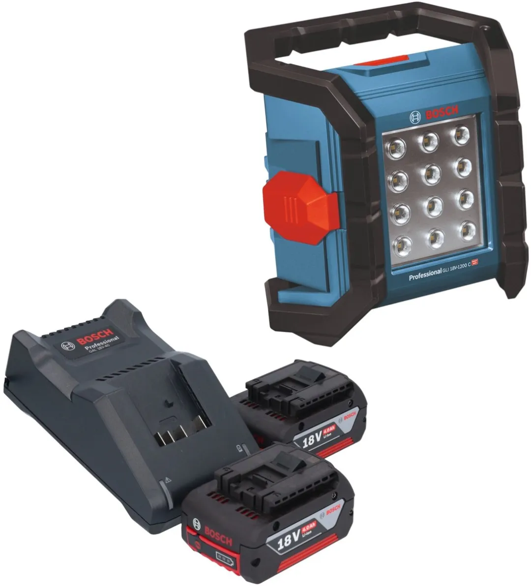 Bosch Professional GLI 18V-1200 C Lamp Solo - Blauw/Zwart - afbeelding 3 van 6