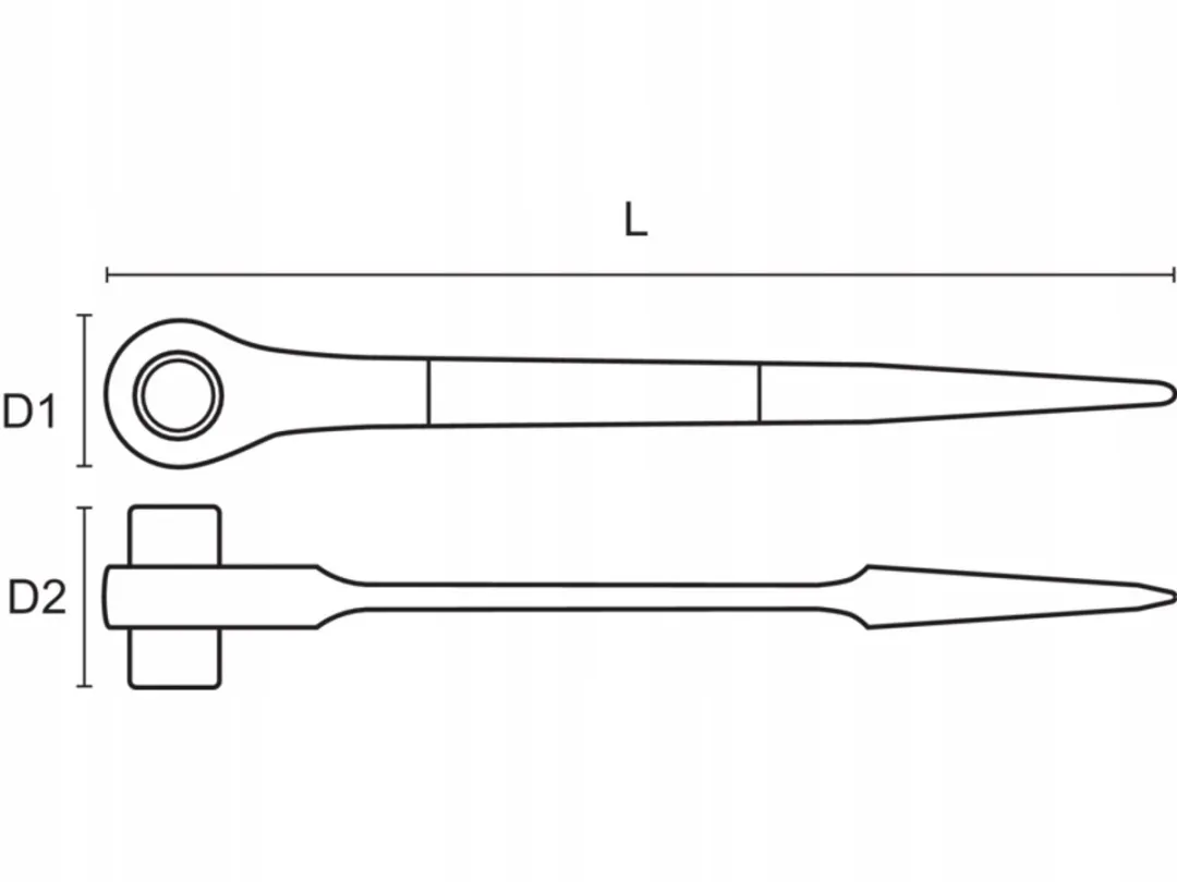 Bahco Steigerkraan Sleutel 13-17mm met Ratel