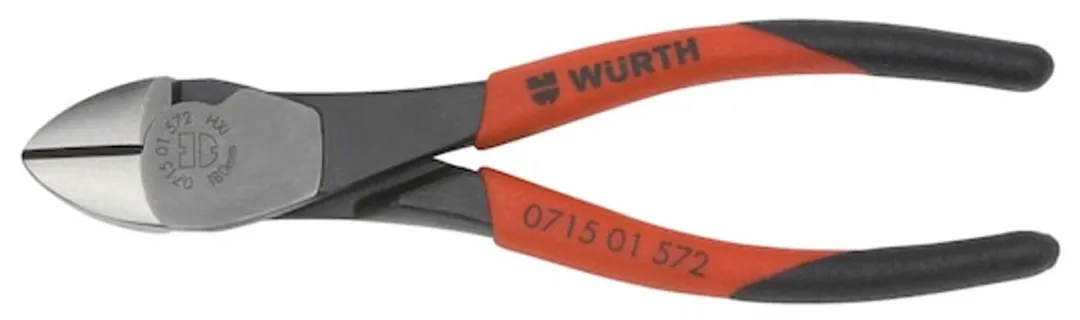 Würth Zijkniptang DIN ISO 5749 - Antislipgreep - Rood/Zwart