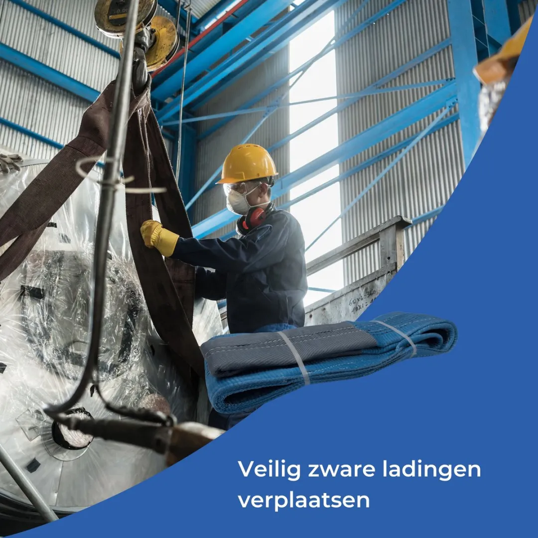 TETRA Hijsband 8 Ton - 2m - Blauw - afbeelding 6 van 6
