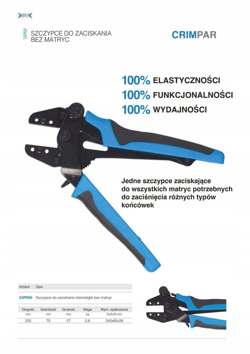 Beta BM Tangen Set 5 Matrijzen - Blauw/Zwart
