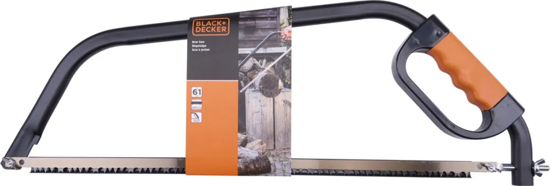 BLACK+DECKER Beugelzaag 61cm - Zacht Handvat - Staal - Zwart/Oranje