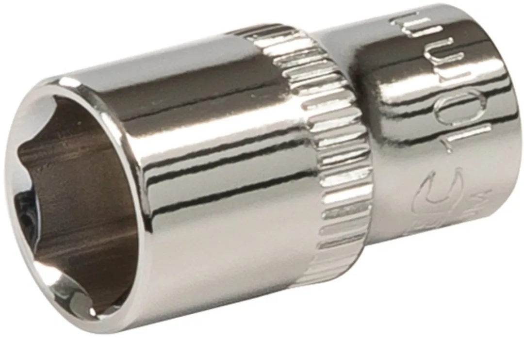 Silverline Zeskantige 1/4" Metrische dop 10 mm