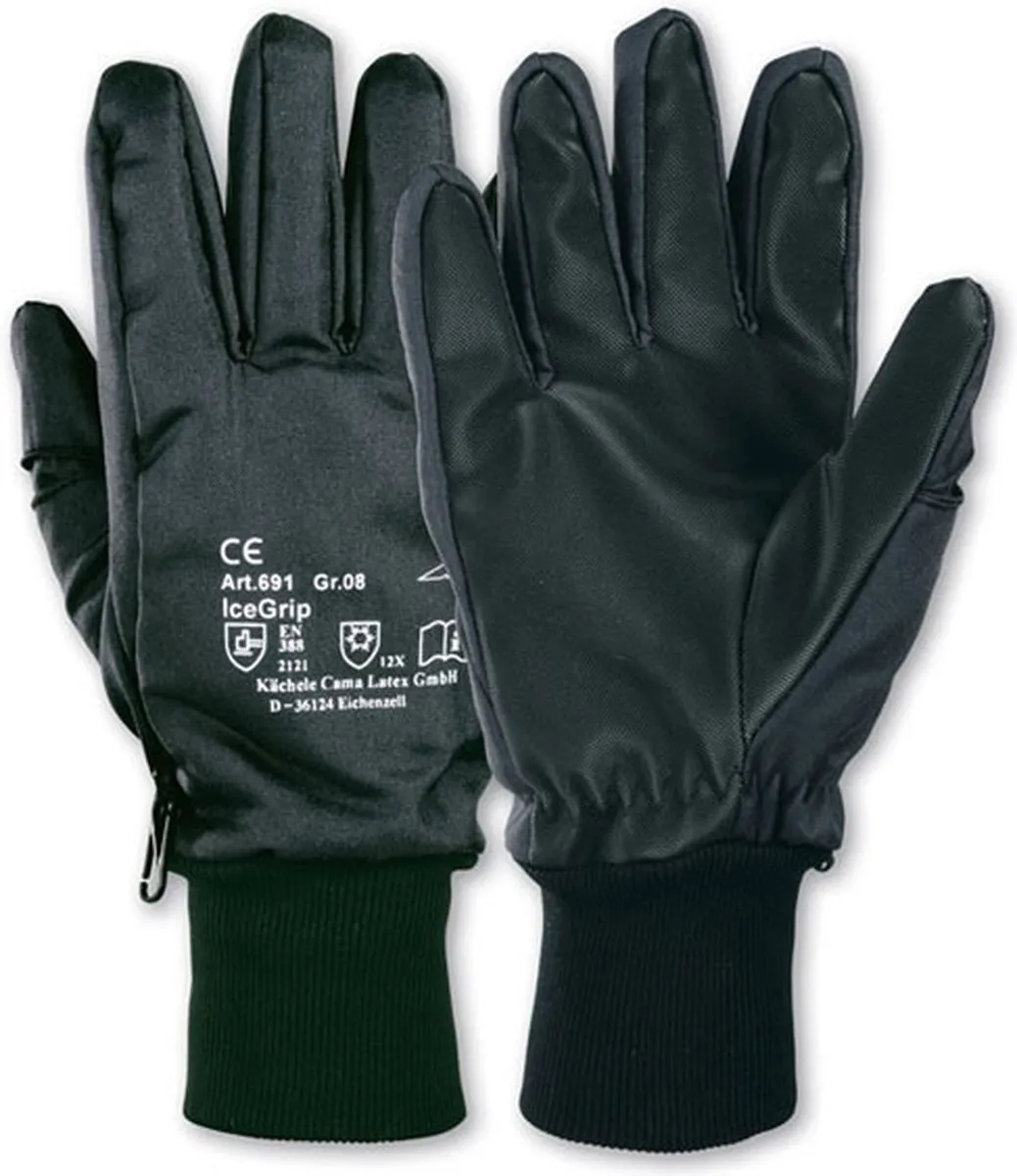 Honeywell KCL IceGrip 691 Werkhandschoen - XXL - Zwart/Blauw