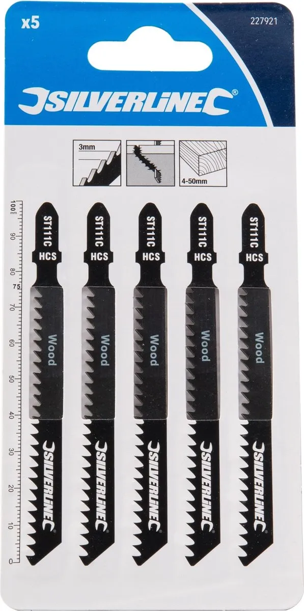 Silverline Figuurzaagbladen ST111C - 5 Stuks