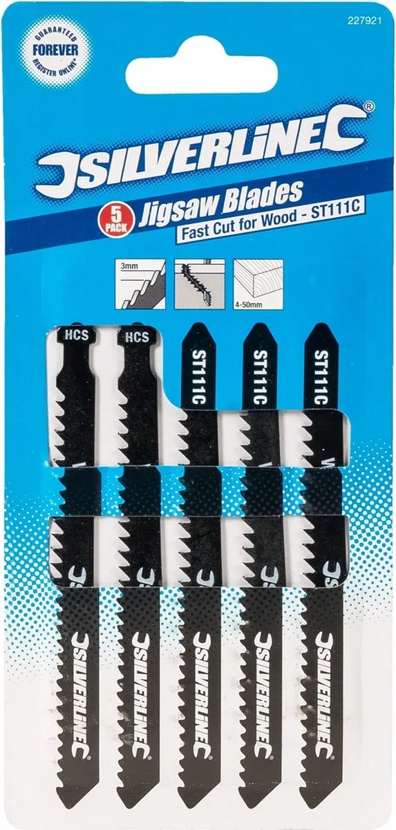 Silverline Figuurzaagbladen ST111C - 5 Stuks