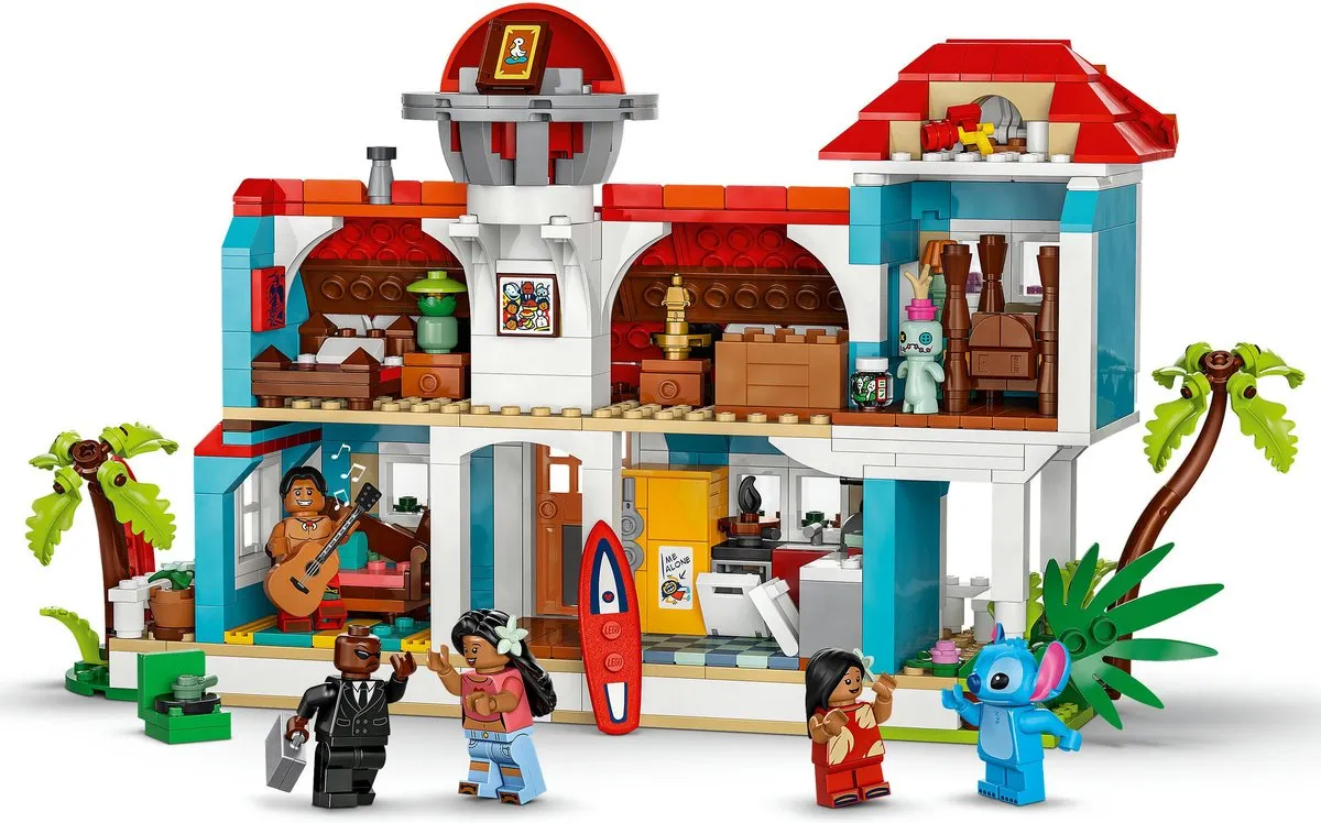LEGO Disney Lilo en Stitch Strandhuis 43268 - 834 Stukken - afbeelding 6 van 6