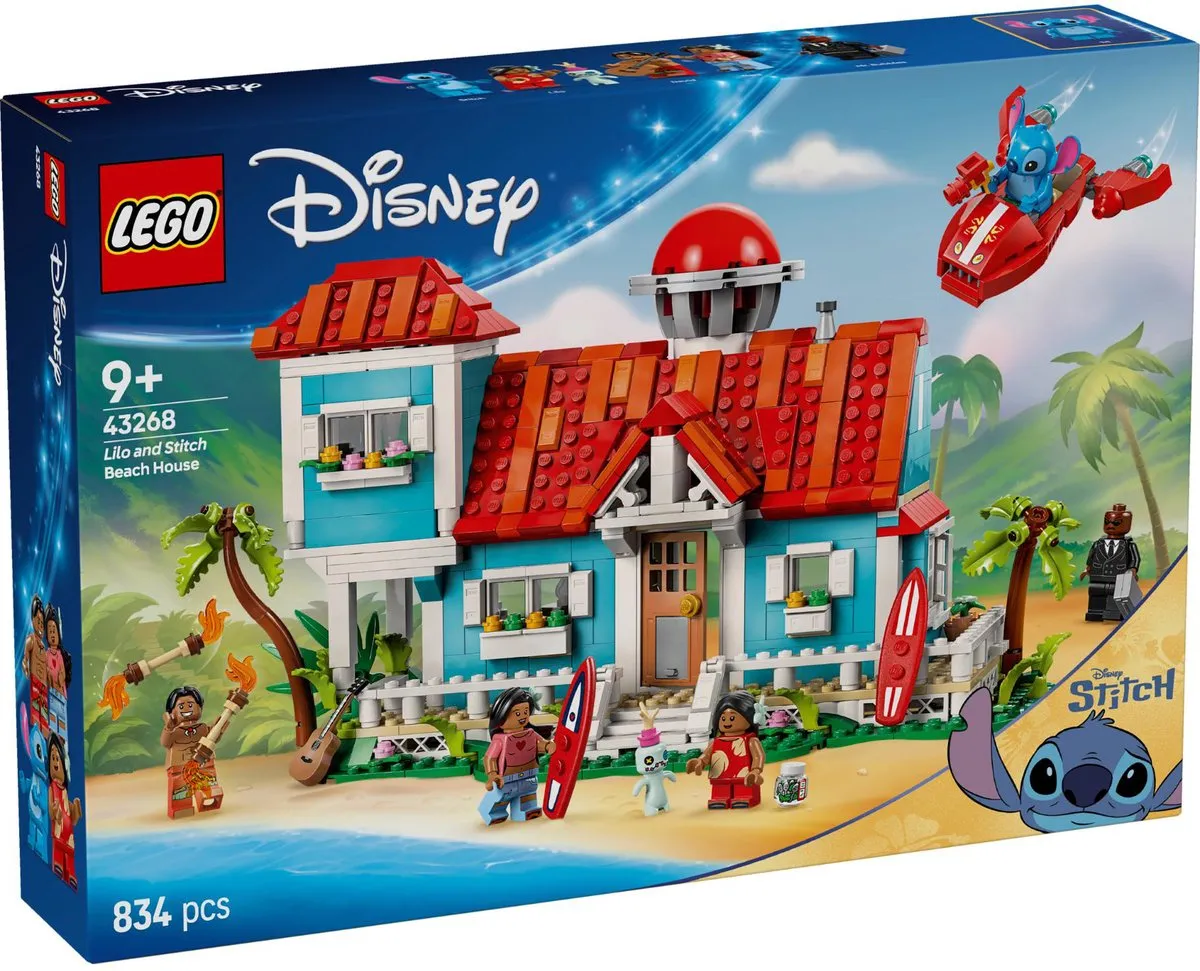 LEGO Disney Lilo en Stitch Strandhuis 43268 - 834 Stukken