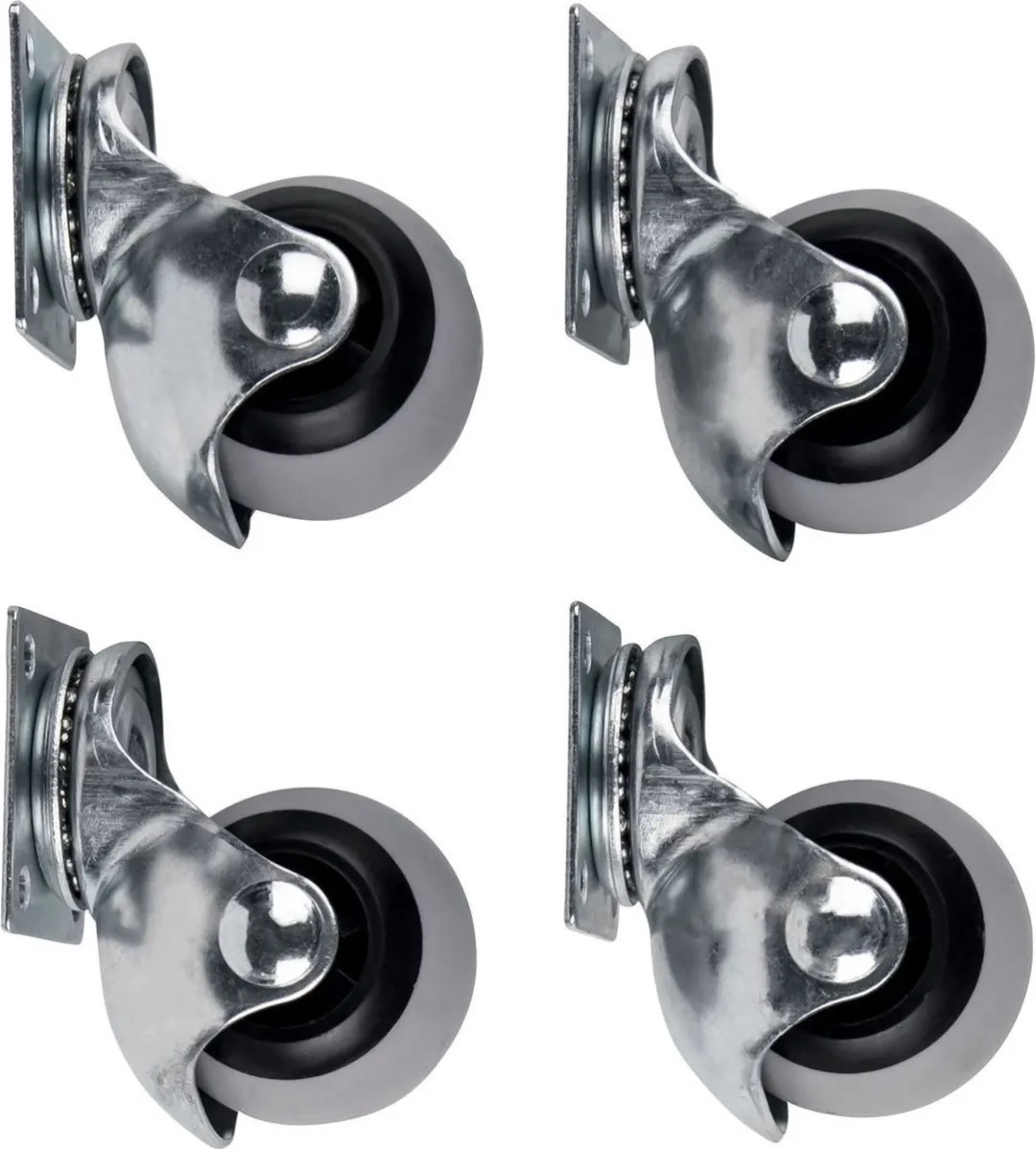 Parkside Transportwielen 360° Draaibaar - Set van 4