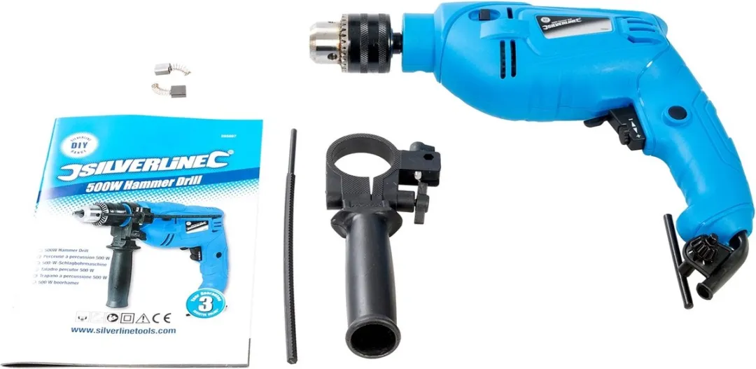 Silverline Boorhamer NI-AF10-947035 500W - Hout 25mm/Beton 16mm