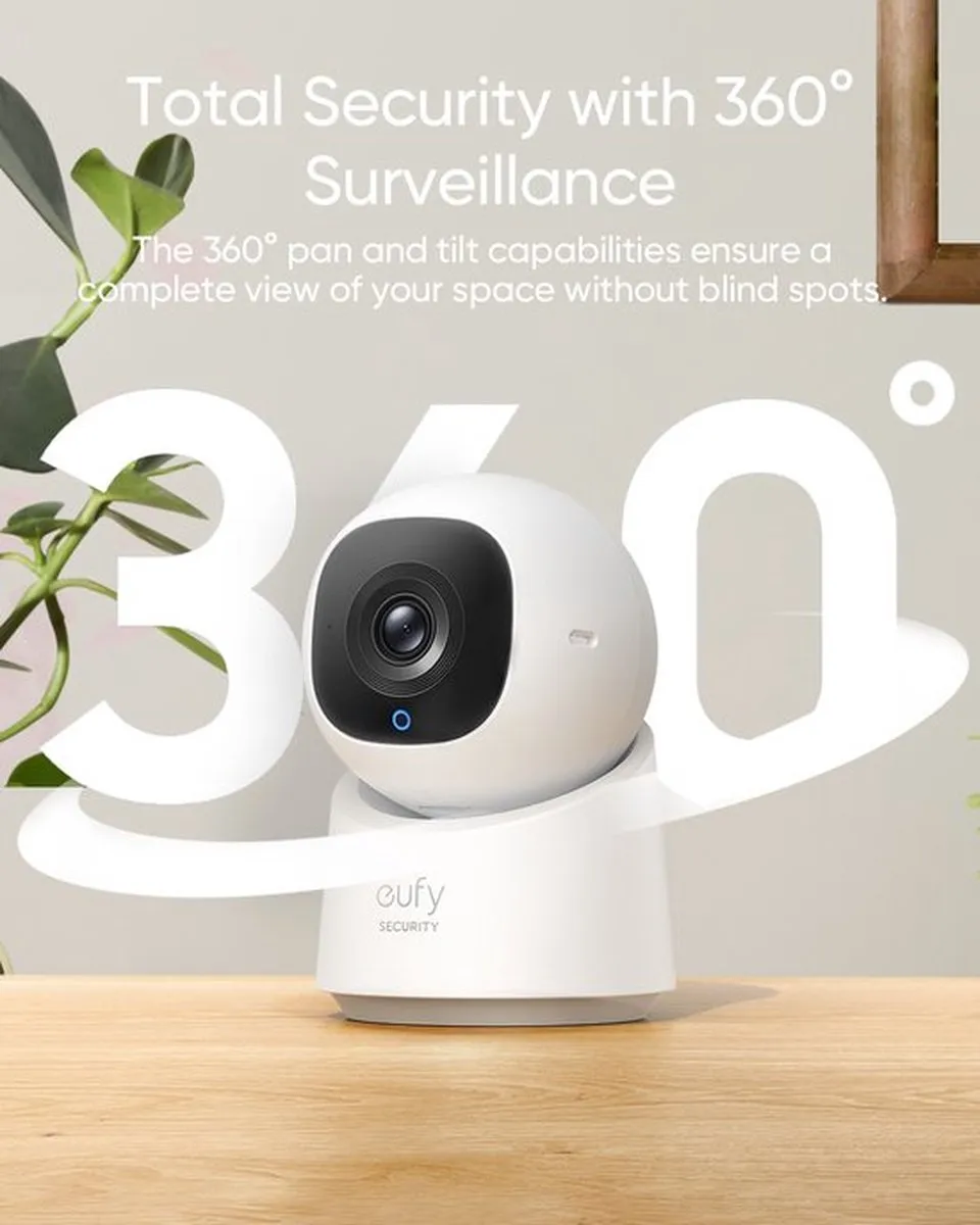 Eufy Security Indoor Cam C220 Bundel - 2K 360° + 64GB SDKaart