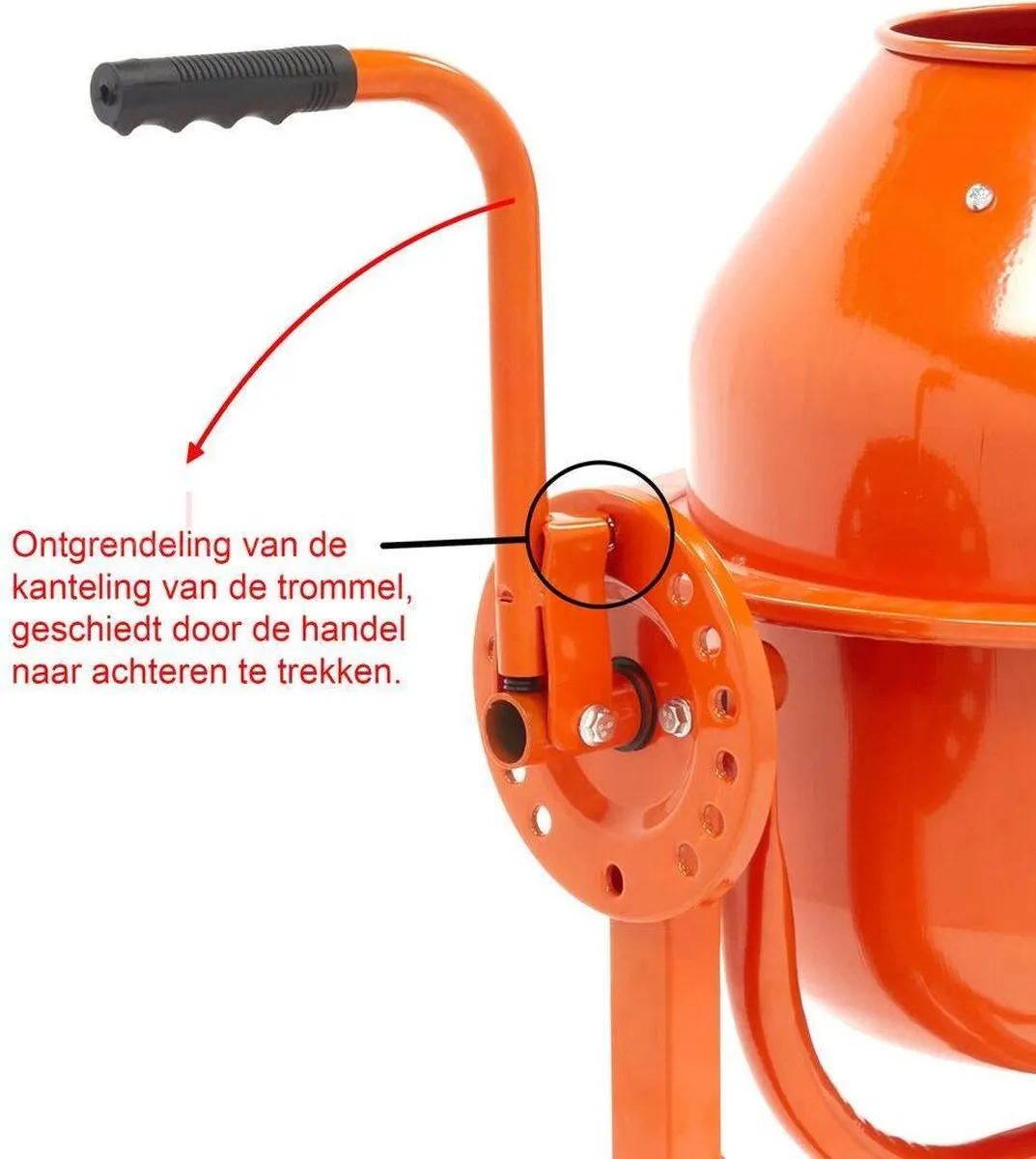 HBM 63 Liter Betonmixer - 230V - 27,5 O/min - 28 kg