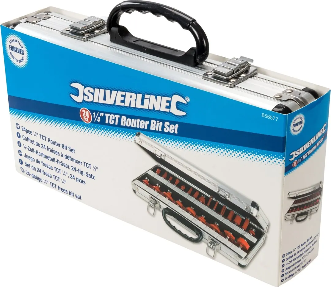 Silverline 1/4 TCT Freesbitset 24-delig - afbeelding 6 van 6