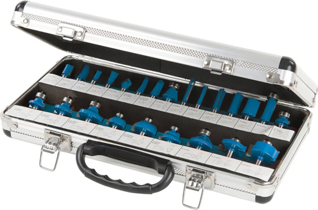 Silverline 1/4 TCT Freesbitset 24-delig