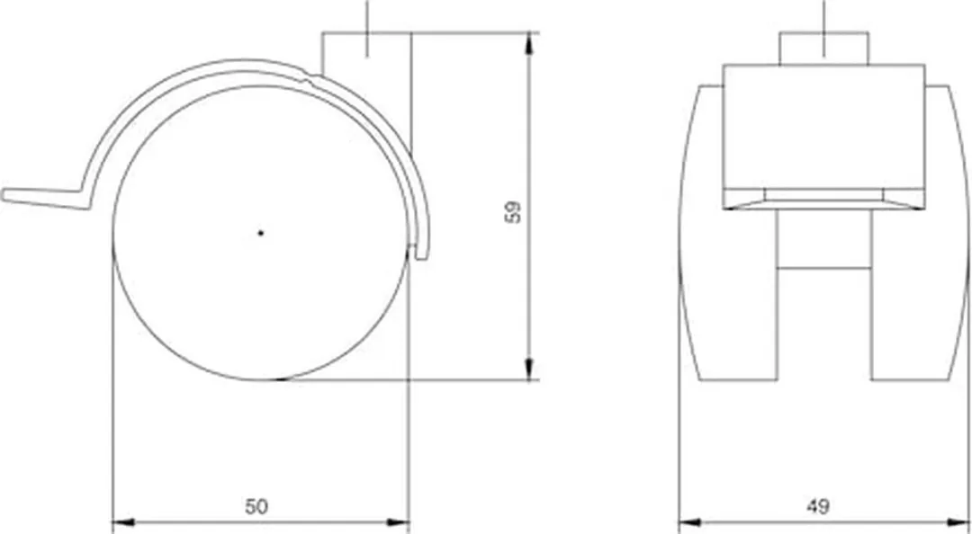 Würth Dubbel Meubelwiel 50mm - Zacht - 4 Stuks