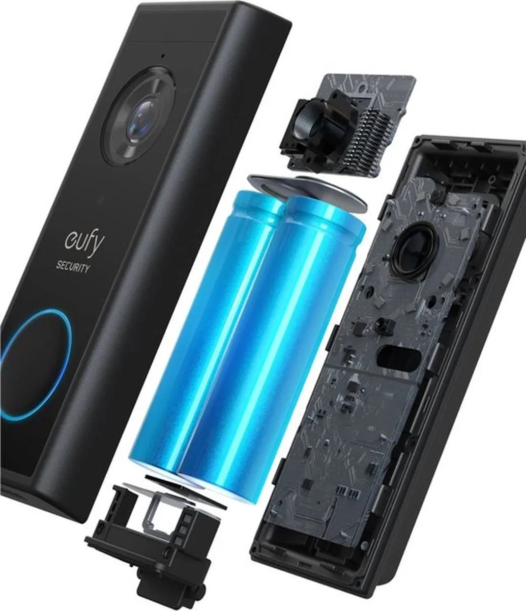 Eufy S220 Video Deurbelset - Homebase 2 + Gong - 4 Ontvangers - Zwart