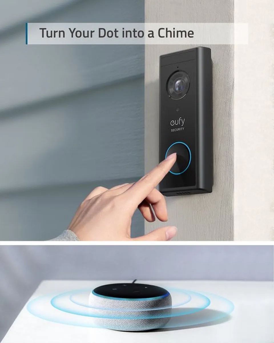 Eufy S220 Video Deurbelset - Homebase 2 + Gong - 4 Ontvangers - Zwart