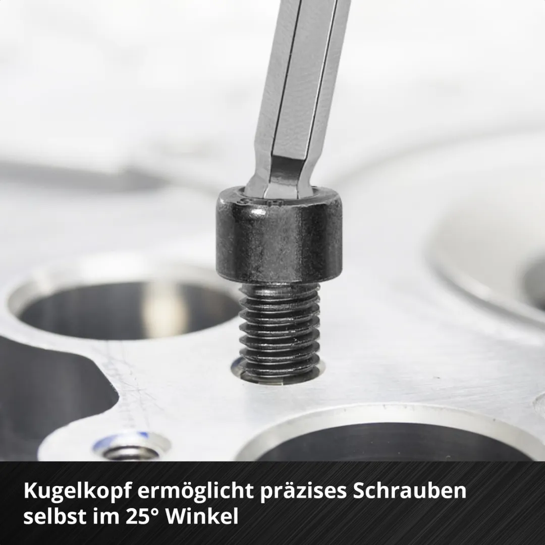 Einhell T-handgreep Schroevendraaierset 9-delig - Rood/Zwart