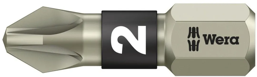 Wera PZ2 Bit 1/4" DIN3126 C6,3x25mm RVS
