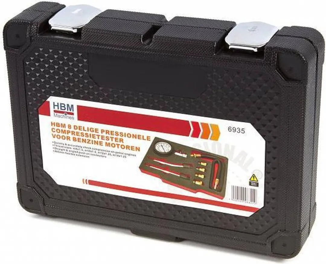 HBM Machines 6935 Compressietester Benzine - 8-delig