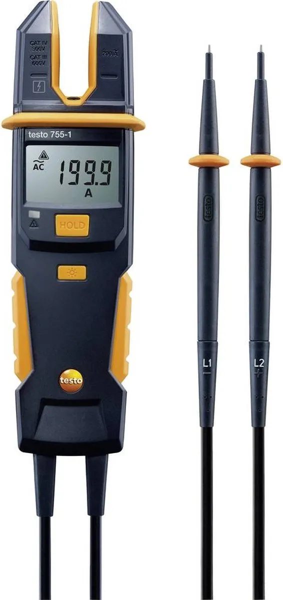Testo 755-1 Multimeter - Stroomtang - CAT IV 600V - afbeelding 6 van 6