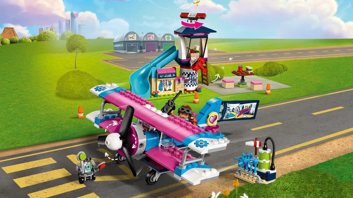 LEGO Friends Vliegtuigtour 41343 - 323 Stukken - Paars