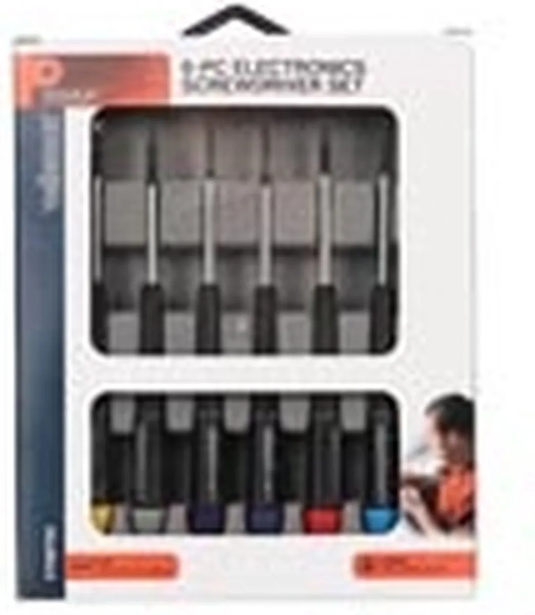 Velleman VTSET29 Precisieschroevendraaierset 6-delig - Zwart - afbeelding 6 van 6