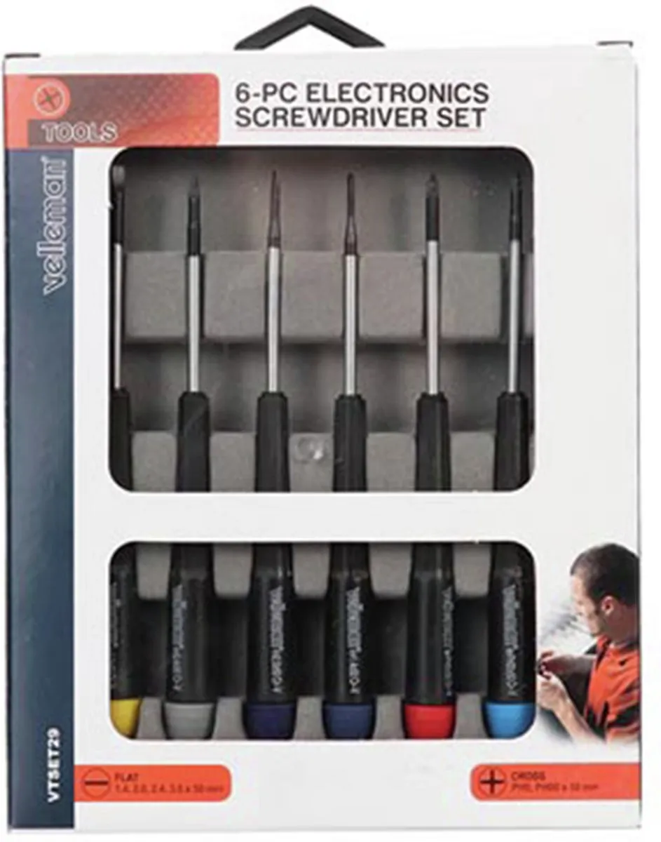Velleman VTSET29 Precisieschroevendraaierset 6-delig
