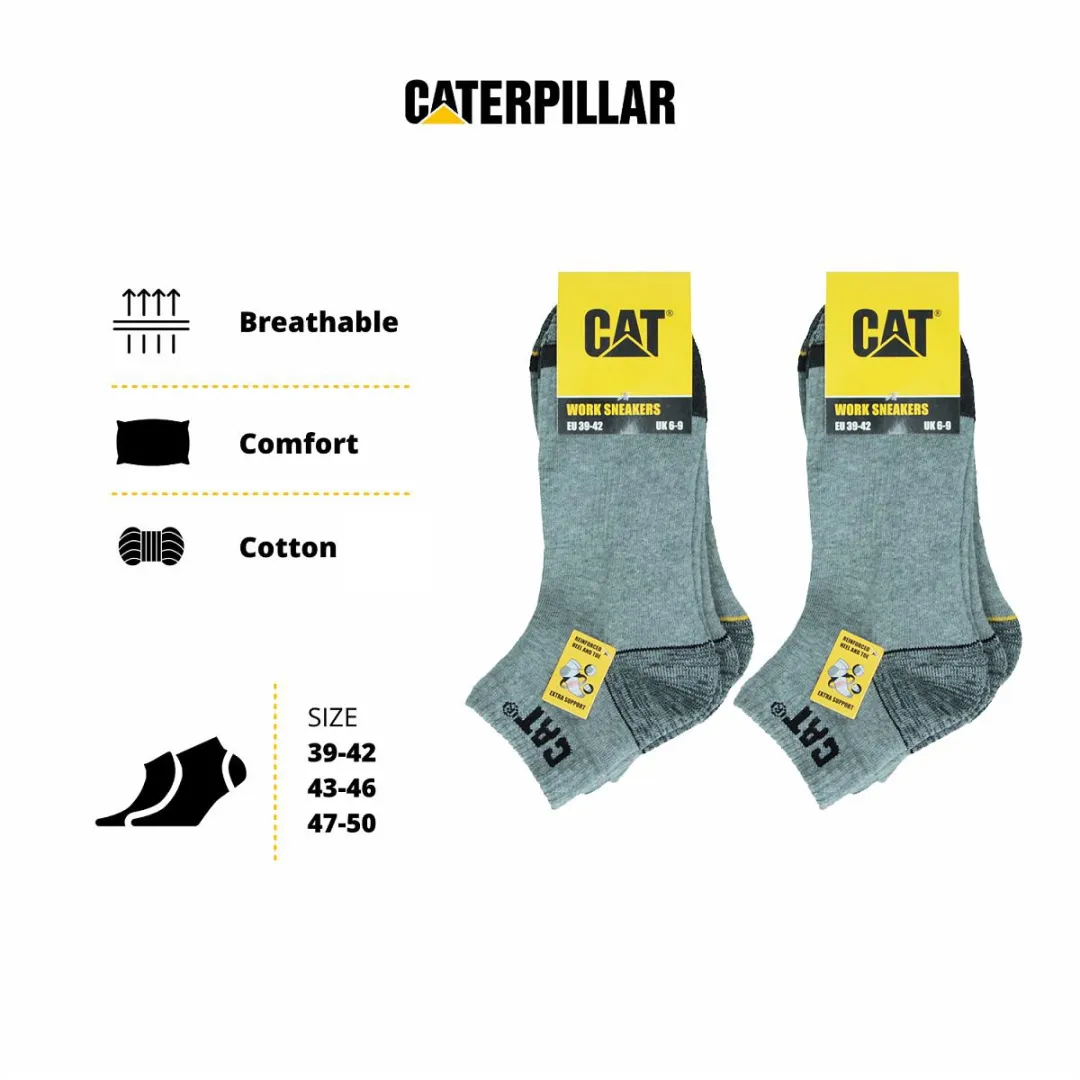 Caterpillar Korte Werksokken 6 Paar - Lichtgrijs