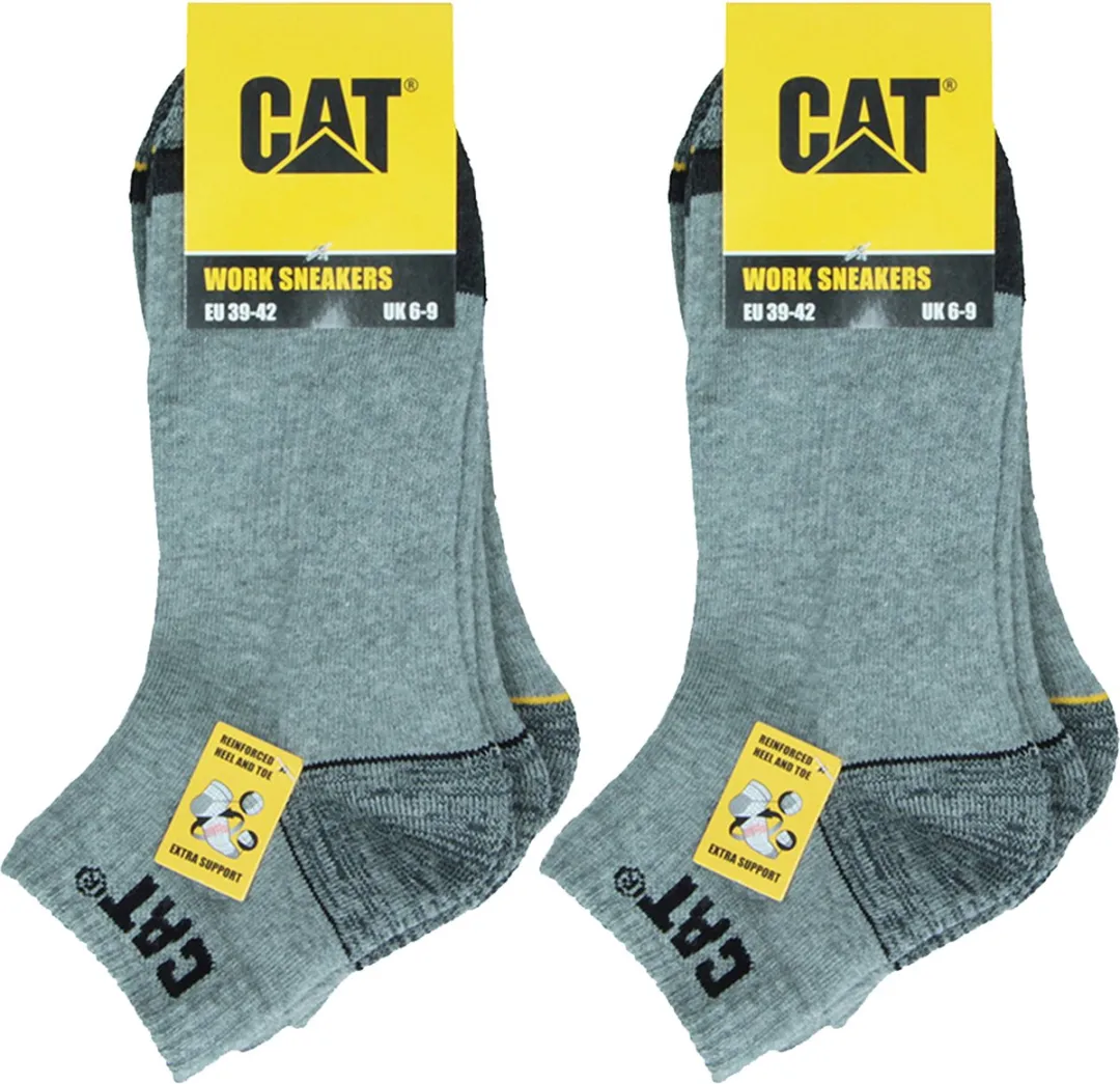 Caterpillar Korte Werksokken 6 Paar - Lichtgrijs