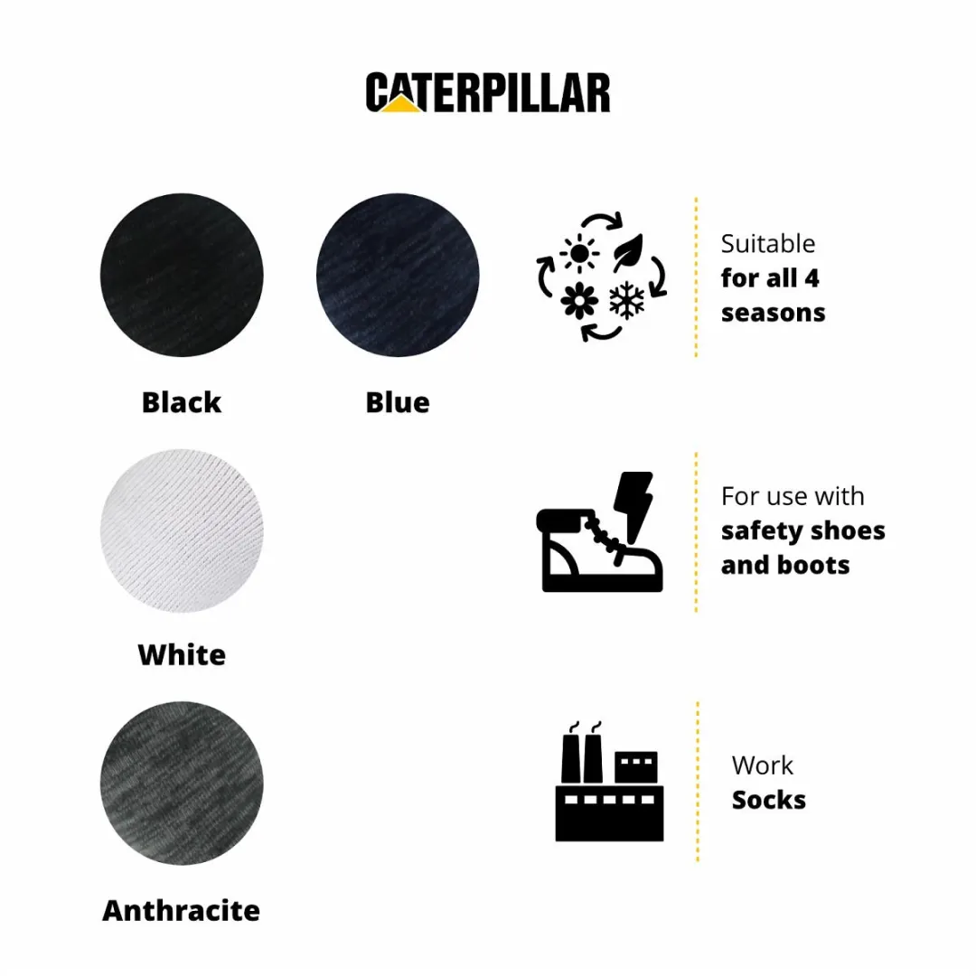 Caterpillar Korte Werksokken 6 Paar - Lichtgrijs