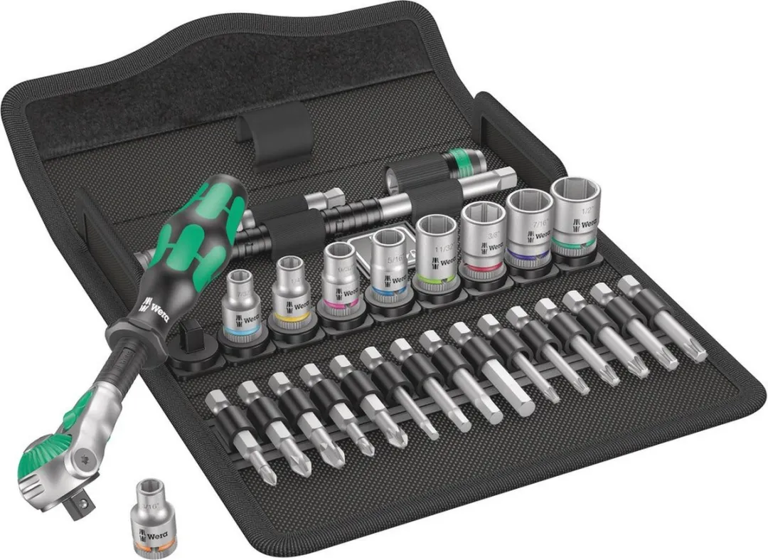 Wera 8100 SA Zyklop Dopsleutelset 28-delig - 1/4" - Inch