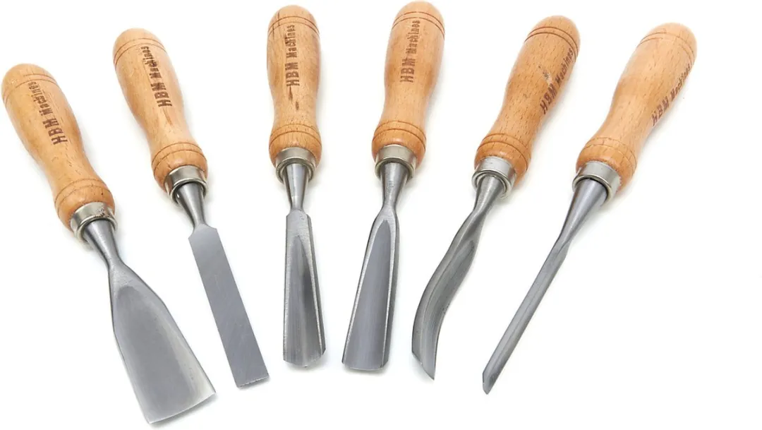 HBM 10682 Gutsenset 7-delig - 215mm met houten hamer