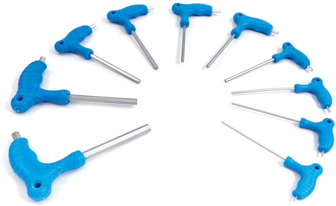 Silverline Inbus Sleutelset T-greep 2-10mm - 10 Delig - Blauw