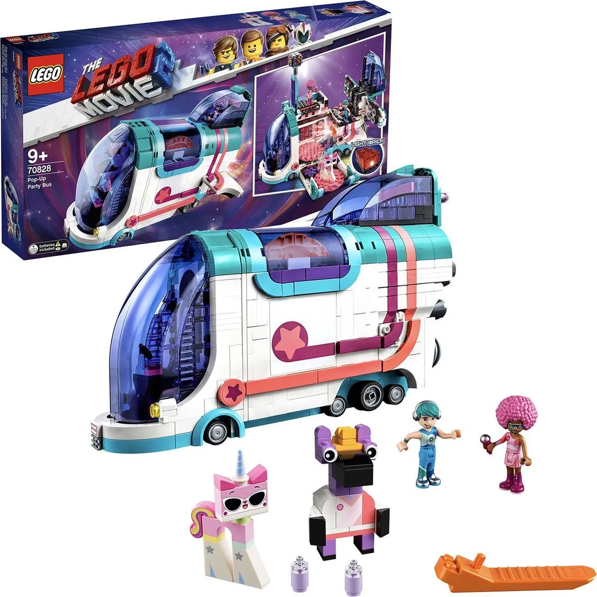 LEGO The Movie 2 Uitklap Feestbus 70828 - 1024 Stukken - 2 Minifiguren