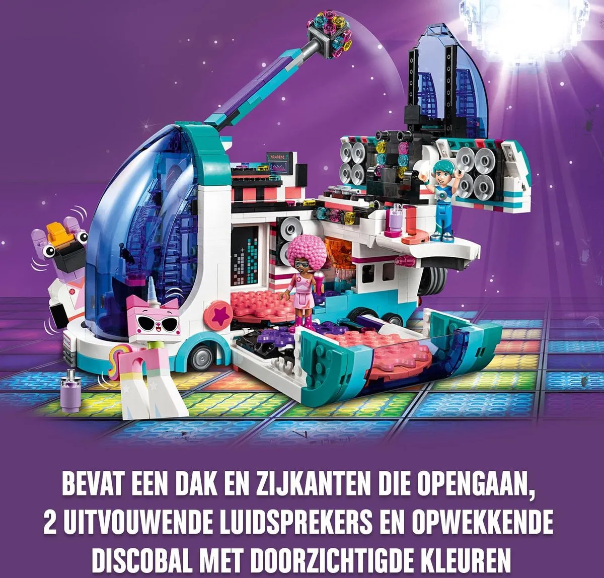 LEGO The Movie 2 Uitklap Feestbus 70828 - 1024 Stukken - 2 Minifiguren