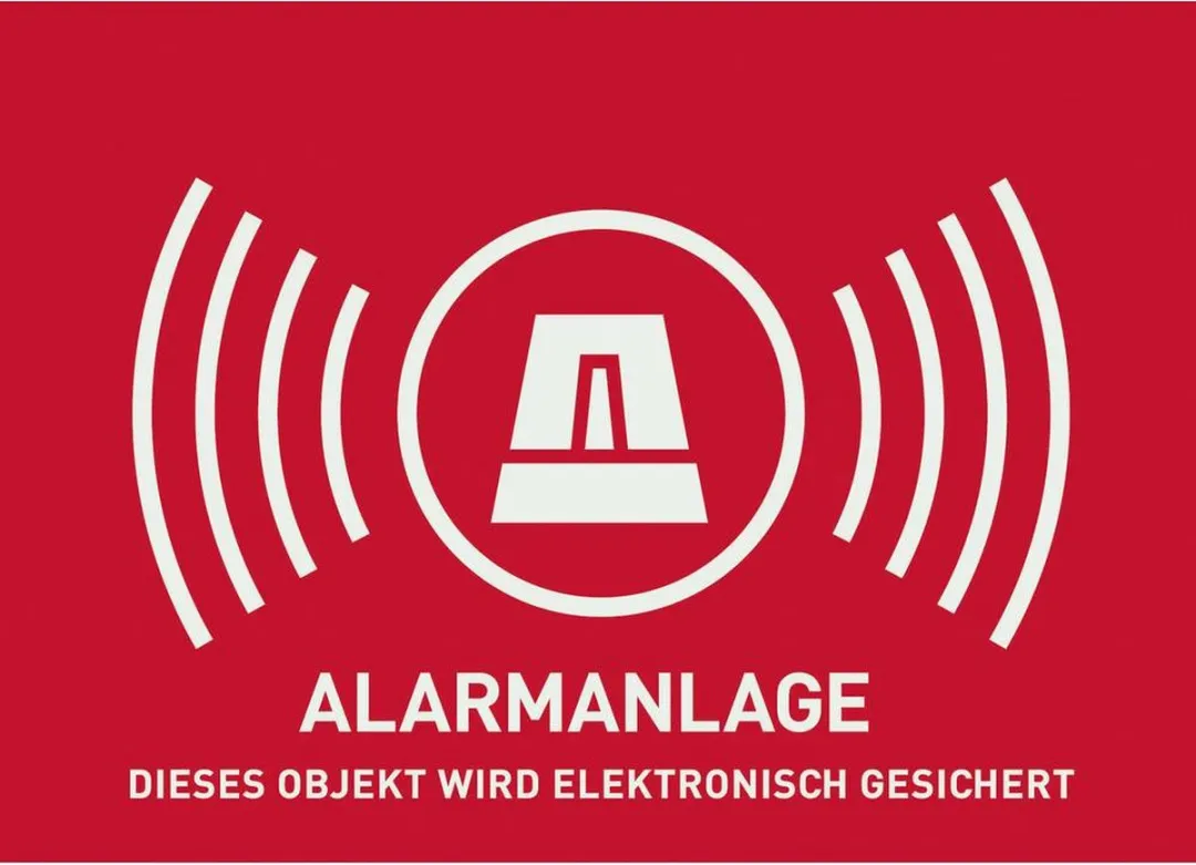 ABUS AU1322 Waarschuwingssticker Alarmsysteem